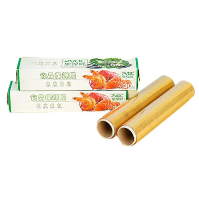 環境に優しい 有毒性のないPVDC 食品を新鮮に保つ 粘着性フィルム 電子レンジ用