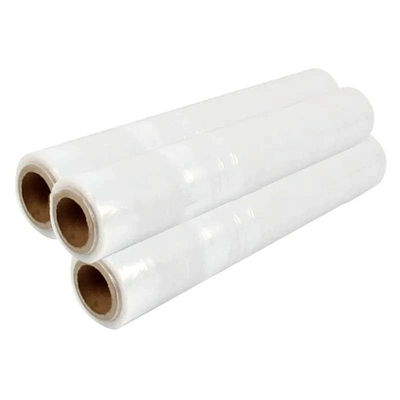 PVDC PVC PE パッケージ プラスチックのラップロール 透明なPE 保護用食品粘着フィルム