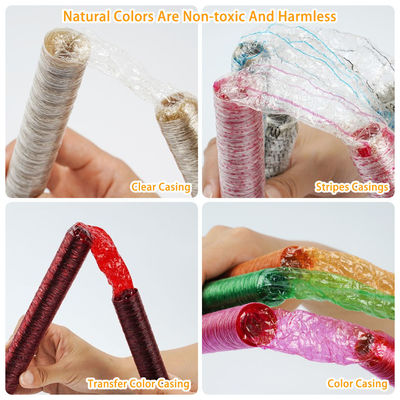 色のセルロース プラスチックソーセージケース