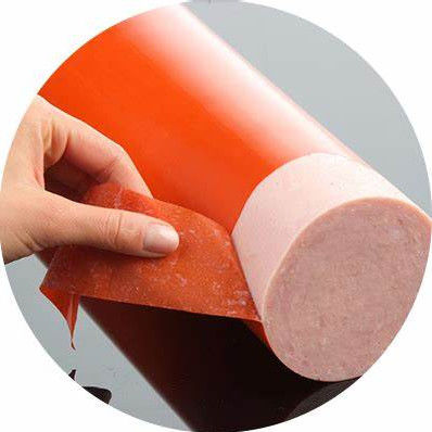 カリバー19mm カリバー220mm 印刷された人工ソーセージケース プラスチック食品包装フィルム ナイロン PA / PVDC