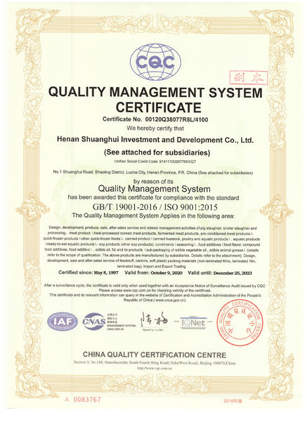 中国 Luohe Lianbang Chemical Co., Ltd. 認証