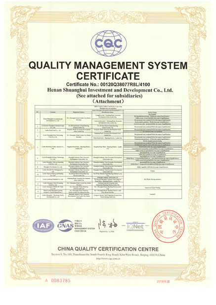 中国 Luohe Lianbang Chemical Co., Ltd. 認証